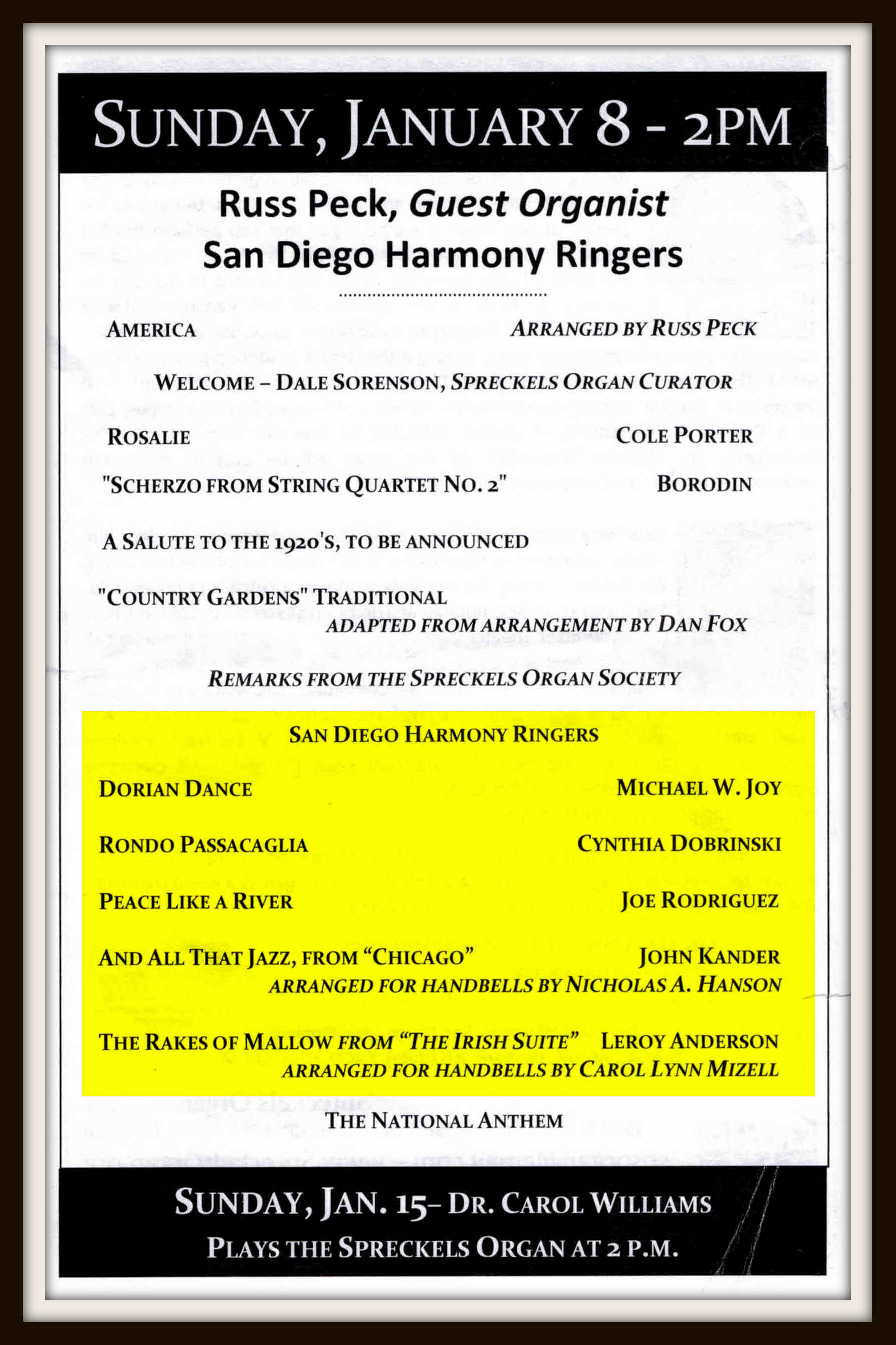 2017 01 05 Spreckles concert brochure